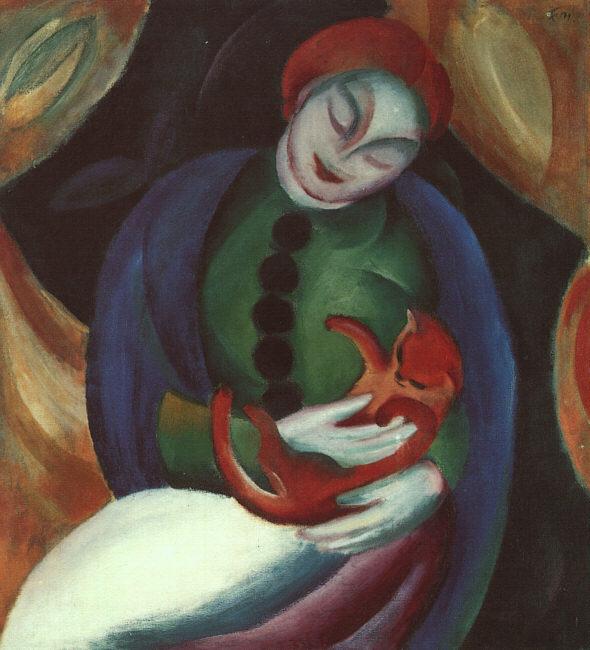 Franz Marc Girl with Car II oil painting picture